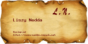 Liszy Nedda névjegykártya
